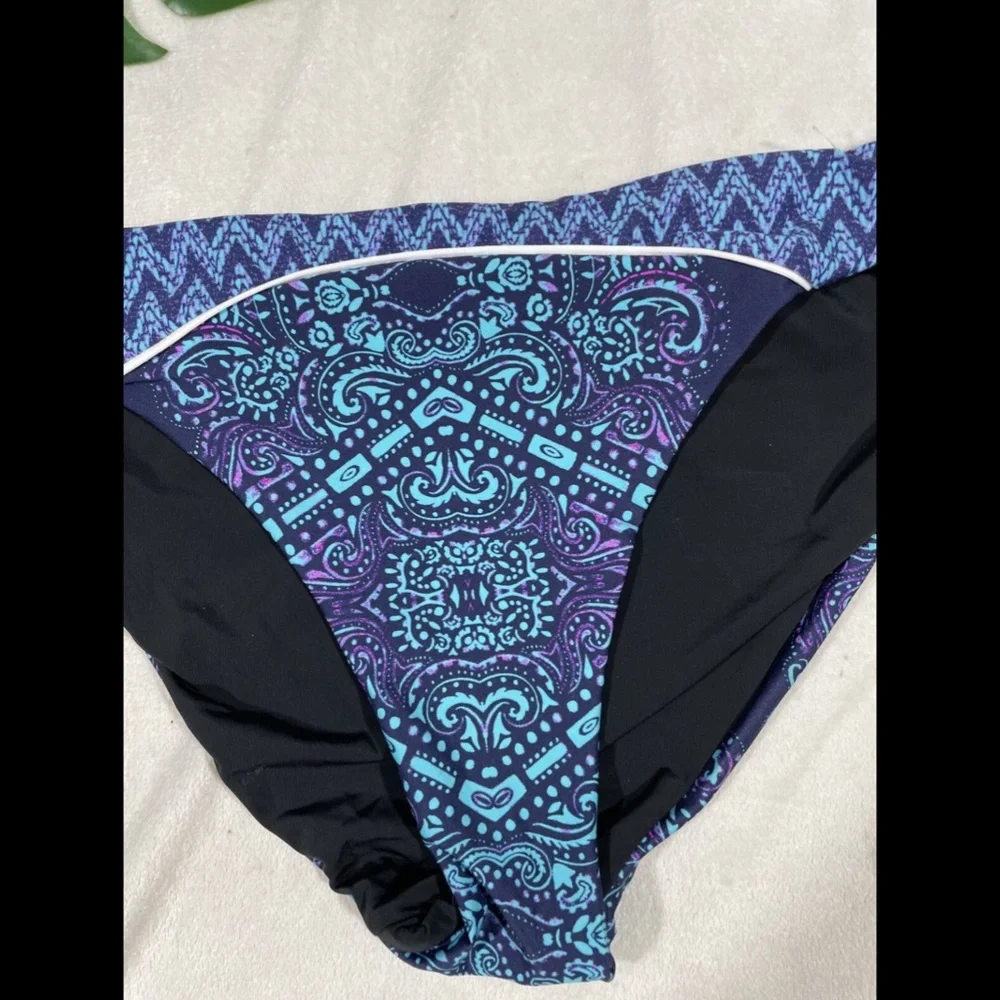 NEW Red Carter Allover Reversible Bikini Bottom Blue/Purple [ S/6 Small‎ ]